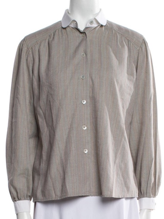 Dior Tops - Christian Dior
Vintage Long Sleeve Button-Up Top
Size: 10 , FR42